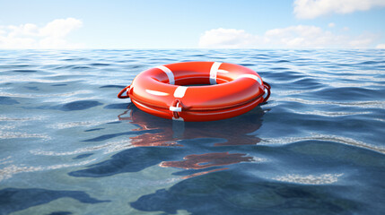 Life buoy rescue ring sea
