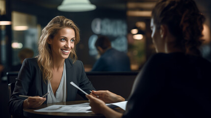 woman in cafe