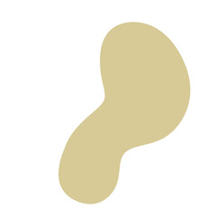 boho shape, beige aesthetic elements png