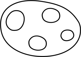 potato outline clipart