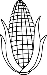 corn outline clipart