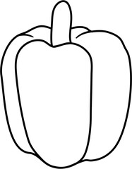 pepper outline clipart