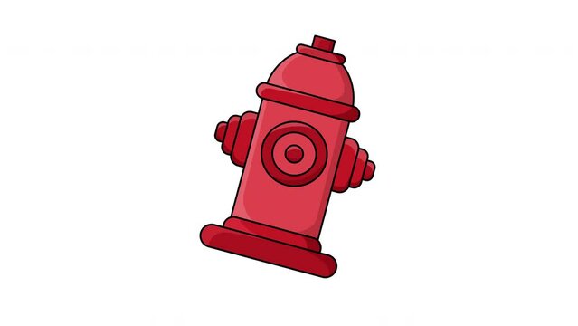 Animation of a moving water hydrant icon