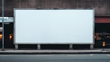 Blank billboards city for new advertisement commercial concept idea vintage background large LCD...