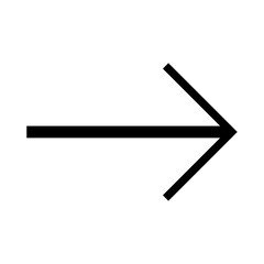 right side arrow icon. sign symbol