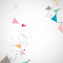 Modern illustration for decoration design. Network connection background. Abstract vector illustration