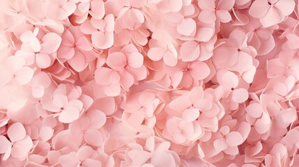 Obraz premium Watercolor hydrangea flower background for wedding invitation card background. Floral peach background wallpaper.