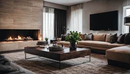 modern living room living room with fireplace
living room interior