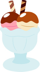 ice cream glass clipart