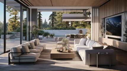 modern home remodel that celebrates smart home automation, allowing homeowners to control every aspect of their environment effortlessly