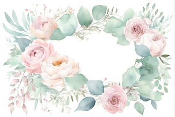 Flat illustration style blooming flowers wallpaper background