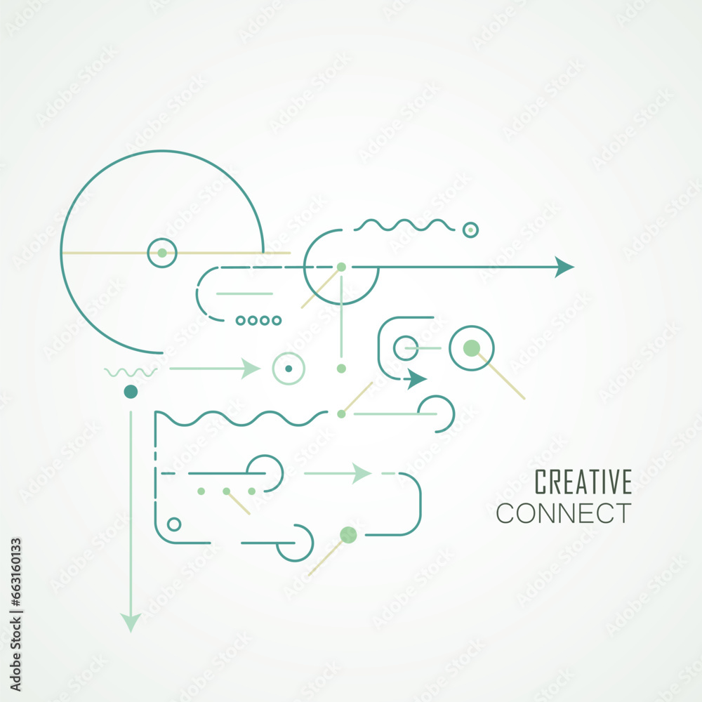 Poster Circuit technology background. Abstract electrical and digital data. Vector connection desing