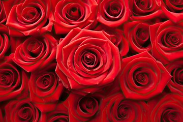 Red Rose Background for Valentine's Day.