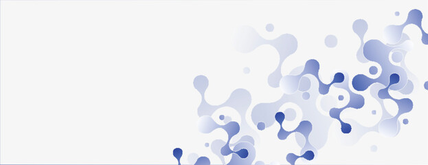 Connecting dots and lines. Global network elements. Geometric abstract technology background. Vector banner design