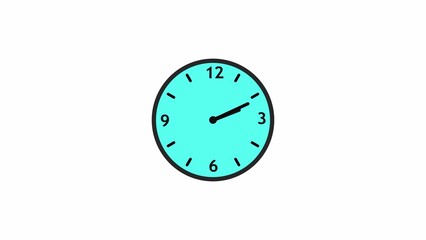 abstract beautiful analog clock illustration 4k 