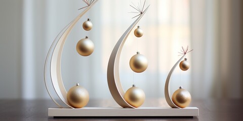 Christmas tree decoration simple minimalist design