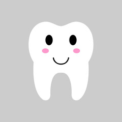 Tooth icon vector. Tooth Fairy illustration sign. Funny tooth symbol or logo.