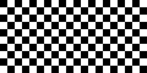 black and white checkers - obrazy, fototapety, plakaty