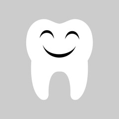 Tooth icon vector. Tooth Fairy illustration sign. Funny tooth symbol or logo.