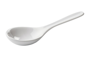 Ceramic Spoon isolated on transparent background,transparency 