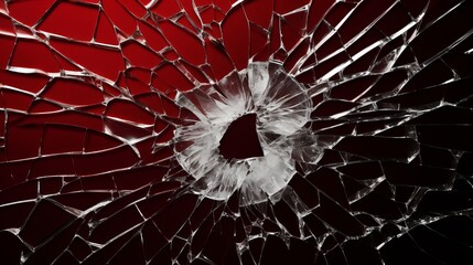 Obraz premium Broken glass on black background. Glass fragments. Shards of glass.