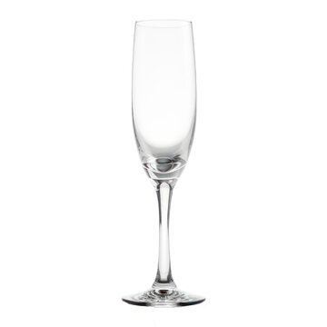 empty glass of champagne,champagne flute for party isolated on transparent background,transparency 