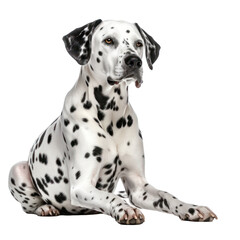Dalmatian dog isolated on transparent background,transparency  