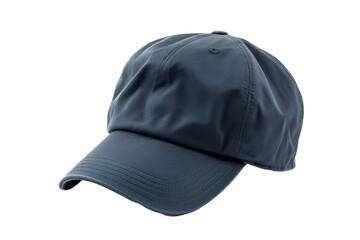 Navy blue cap isolated on transparent background,transparency 