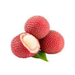 lychee isolated on transparent background,transparency 