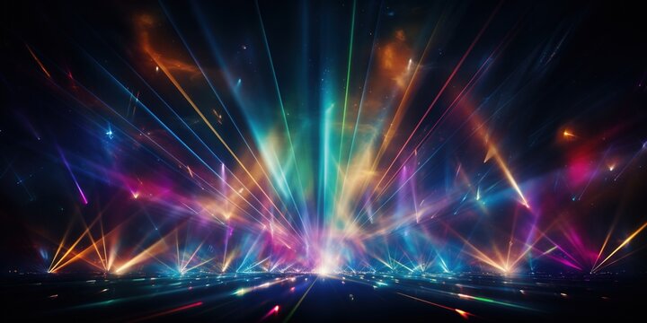 Laser light show colorful background
