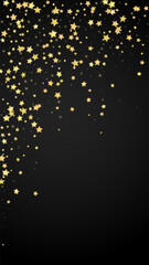 Magic stars vector overlay.  Gold stars scattered