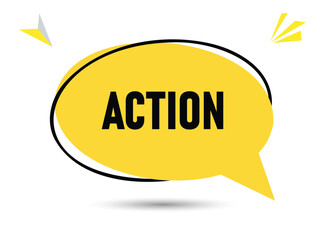 Action speech bubble text. Hi There on bright color for Sticker, Banner and Poster. vector illustration.