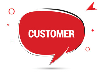 Customer speech bubble text. Hi There on bright color for Sticker, Banner and Poster. vector illustration.