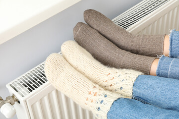 Heating season concept, providing heat in the house