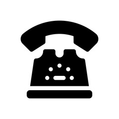 telephone glyph icon