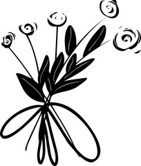 Black roses. Vector illustrations ,card.