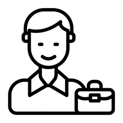 Business Man icon in vector. Illustration
