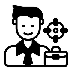 Career Goal icon in vector. Illustration