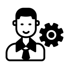 Manager icon in vector. Illustration