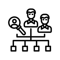 Internal Recruiting icon in vector. Illustration