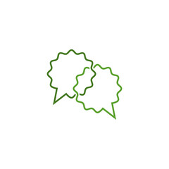Speech And Thought Bubble icon isolated on transparent background