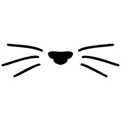 Cat Nose and Whiskers - obrazy, fototapety, plakaty