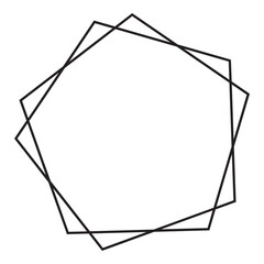 Geometric Frame Vector Illustration