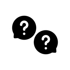 question glyph icon
