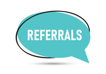 Referrals speech bubble text. Hi There on bright color for Sticker, Banner and Poster. vector illustration.