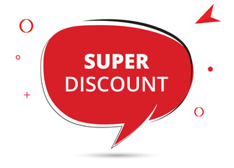 Super discount speech bubble text. Hi There on bright color for Sticker, Banner and Poster. vector illustration.