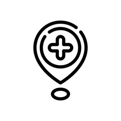 hospital line icon