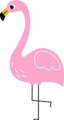 Cartoon Flamingo Bird