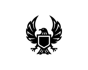 Eagle with shield logo