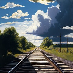 railway in the countryside